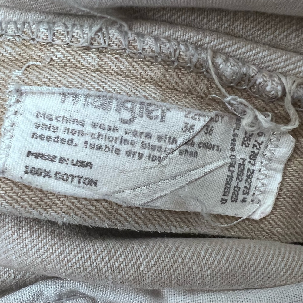 Wrangler Twenty X Men's Tan Straight Pants - 36 X 36 - Frayed bottom - Picture 6 of 6